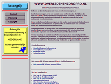 Tablet Screenshot of overledenenzorgpro.nl